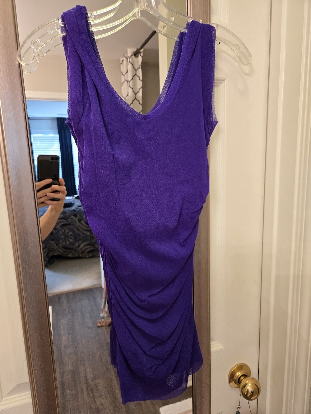 Deep Purple Tank - Neiman Marcus Nylon Mesh